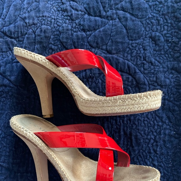 Red Prada heels size 39 women’s 9 - Picture 4 of 6